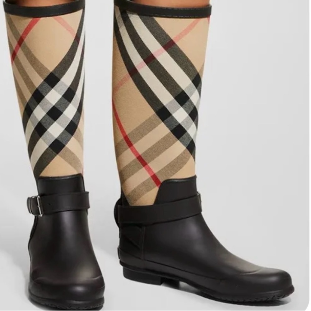 Burberry rain boots